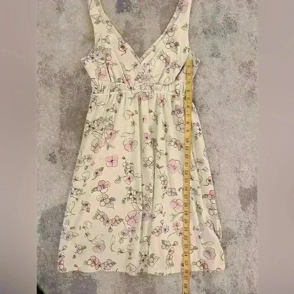 Women’s Yellow V-Cut Summer Dress - Picture 5 of 5